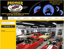 Tablet Screenshot of premiermcars.com